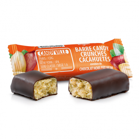 Photo Barre Candy Crunchies Cacahuètes 50g Bio Candy Ville