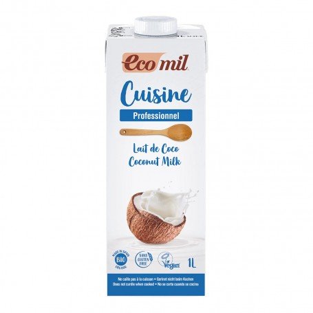 Photo Crème Cuisine Lait de Coco 1L Bio Ecomil