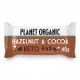 Photo Barre Keto Noisette-Cacao 40g Bio Planet Organic