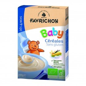 Photo Céréales Baby solubles 200g Bio Favrichon