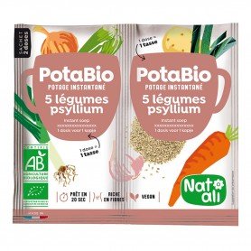 Potabio 5 légumes-psyllium 2x8,5g bio