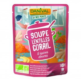 Soupe aux lentilles corail-épices douces 500ml bio