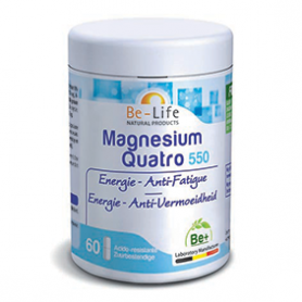 Photo Magnesium quatro 550 60 gélules Be-Life