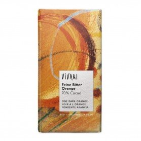 Photo Chocolat noir orange vegan 100g bio Vivani