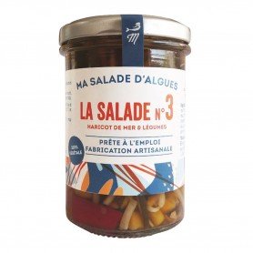 Photo Salade d'algues (haricot de mer) & légumes sauce soja 110g bio Marinoë