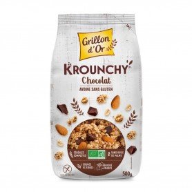 Céréales Krounchy avoine-chocolat sans gluten 500g bio