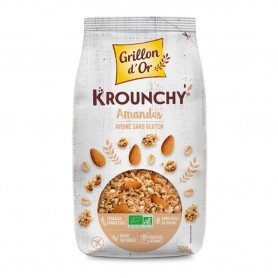 Céréales Krounchy avoine-amande sans gluten 500g bio