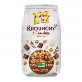 Céréales Krounchy 3 chocolats 500g bio