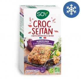 Croc' seitan aubergine à la Méditerranéenne vegan 2x100g bio