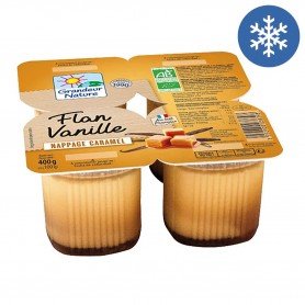 Flan vanille nappage caramel 4x100g bio