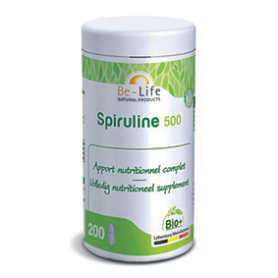 Photo Spiruline 500 200 tablettes Bio Be-Life