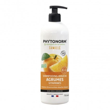 Photo Shampooing-Douche Agrumes Vitaminés 750ml Bio Phytonorm