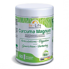 Photo Curcuma Magnum 3200 + pipérine 60 gélules Bio Be-Life