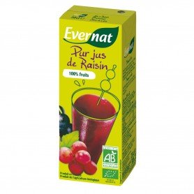 Photo 100% pur jus de raisin 20cl bio Evernat