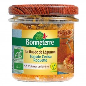 Photo Tartinade de légumes tomate cerise-roquette 135g bi Bonneterre