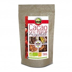 Photo Poudre de cacao épices indiennes & sucre de coco 190g bioEthnoscience