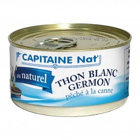 photo Thon blanc germon au naturel 132g bio - Capitaine Nat